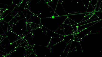 Aufkleber - Global network connection. Digital data visualization. Vector illustration. Plexus fantasy abstract technology. Lines plexus