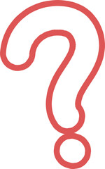 Wall Mural - Hand-drawn question mark pattern icon