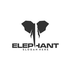 Sticker - elephant head logo icon design inspiration