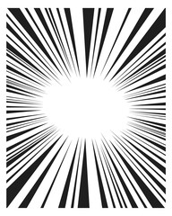Poster - abstract background with motion speed lines. comic style layout
