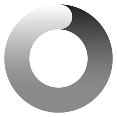 Poster - round gradient indicator. loading icon. buffering video sign