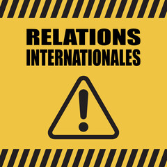 Sticker - Logo relations internationales.