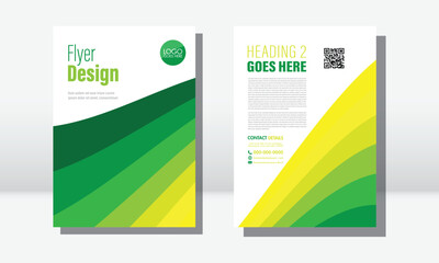 Colorful abstract Brochure design with 2 pages. Can be adapt to Flyer, Brochure, Annual Report, Magazine,Poster, Business Presentation, Portfolio, Banner, Website.