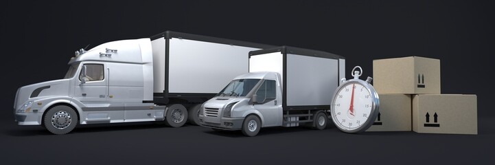 Wall Mural - Cargo Delivery Vehicle