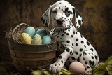 Fototapeta Zwierzęta - Easter Dalmatain Puppy