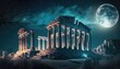 Beyond the Shadows: A Journey through the Ancient Ruins of Athens, AI Generative