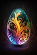 © MxCaptures - 3D abstract Easter egg that looks like a faberge egg - Generative Ai