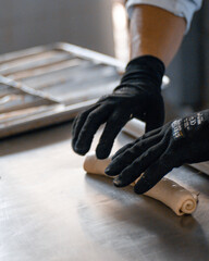 man making bread