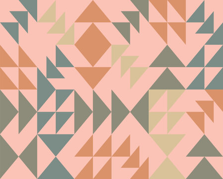 Abstract arrows retro seamless pattern. geometric background texture