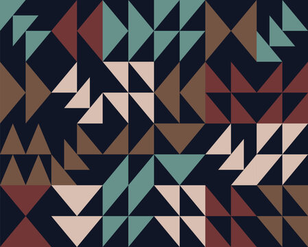Abstract arrows retro seamless pattern. geometric background texture