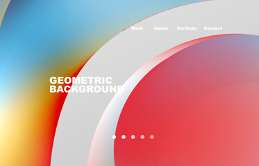 Abstract liquid background for your landing page design. Web page for website or mobile app wallpaper