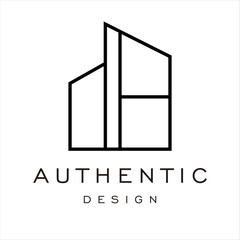 Wall Mural - modern house or home building icon logo design template vector