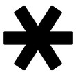 asterisk glyph icon