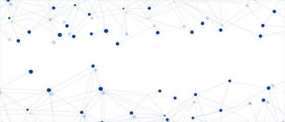 Navy blue network. Abstract connection on white background. Network technology background with dots and lines for desktop. Ai system background. Abstract concept. Line background, network technology