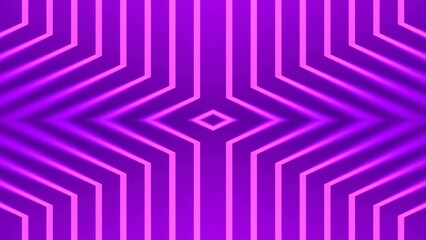 Poster - Kaleidoscopic smooth 3d rendering digital animation of bright pink floating streaks of light on a dark purple background. Futuristic technology style. 4K, Ultra HD resolution