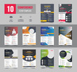 Creative Corporate & Business Flyer Brochure Template bundle, abstract business flyer, vector template design. Brochure design, cover, annual report, poster, flyer