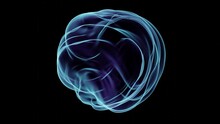 Abstract 3d Video Animation Of A Colorful Blue Ball Of Energy Pulsating - 4k Video