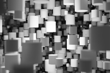 Wall Mural - abstract background with Cylindrical