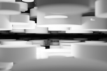 Wall Mural - abstract background with squares