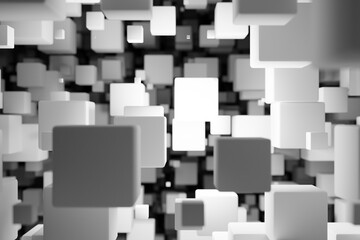 Wall Mural - abstract background with cubes