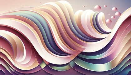 Wall Mural - psychic waves background, AI generative illustration