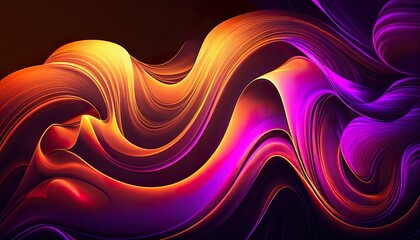 Wall Mural - psychic waves background, AI generative illustration