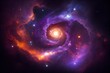 Galaxy Space With Supernova Nebula Background. Cosmos Explosion And Beautiful Universe Stars Creation. Generative AI