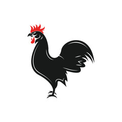 Wall Mural - Rooster logo icon vector and symbol template