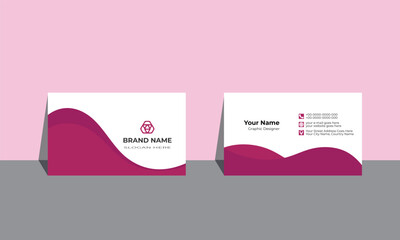 Wall Mural - Modern Business card Design Template. Creative and clean Business card Template. Elegant Business card. Personal visiting card abstract Design. Creative Modern name card.