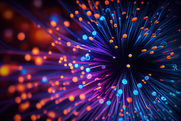 fiber optics lights, generative ai
