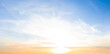 © Yuriy Kulik - blue cloudy sky at the sunset, beautiful calm evening sky background