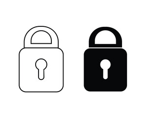 Poster - lock icon illustration lock vector
