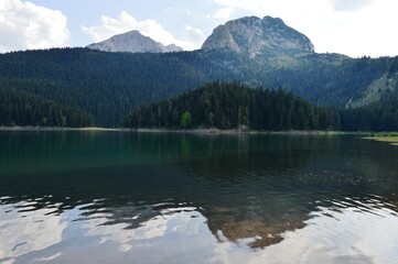 Wall Mural - natural lake on the mountain