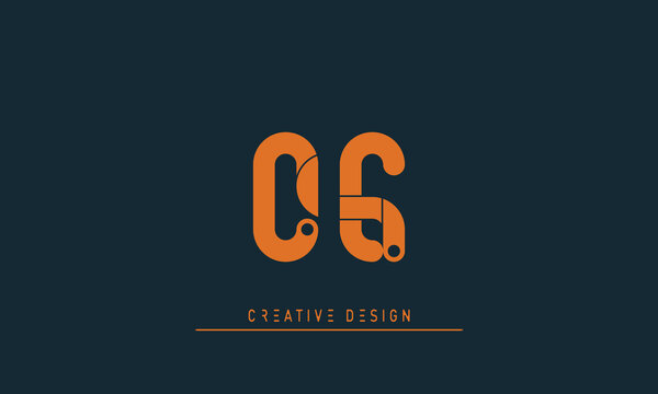 Alphabet letters Initials Monogram logo CE , EC
