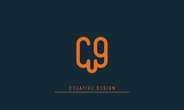 Alphabet letters Initials Monogram logo CG , GC