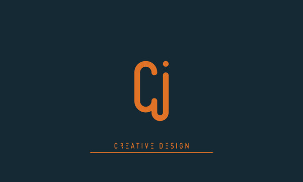 Alphabet letters Initials Monogram logo CI , IC