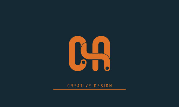 Alphabet letters Initials Monogram logo CA , AC