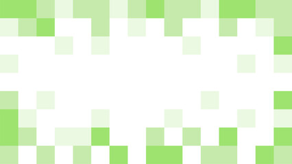 Poster - Pixel Background Abstract Green Texture with Pixelated Frame Design and an Aspect Ratio of 16:9. Vector Image.