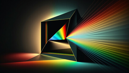 beautiful prismatic light prism diamond abstract background with rainbow colors new quality universa
