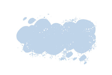 Poster - Hand drawn textured speech bubble background. Cloud shape backdrop. Call out shape for messages, banners, phrases, quotes.