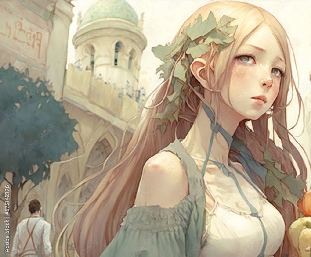 Medieval Peasant Anime Girl