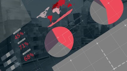 Poster - Animation of data processing with statistics over warehouse