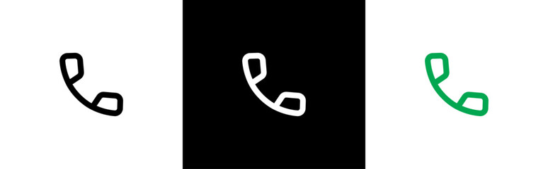 Poster - phone icon. contact us symbols. support, customer service, help, communication signs, vector illustr