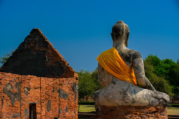 Wall Mural - Wat Worachettharam ,Ayutthaya Province. Beautiful ancient sites in Thailand.