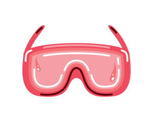 Sticker - red goggles icon