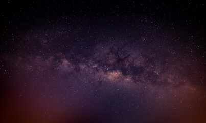 Wall Mural - beautiful milky way galaxy with stars and space dust in the universe