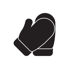 Sticker - Gloves symbol icon, illustration design template.