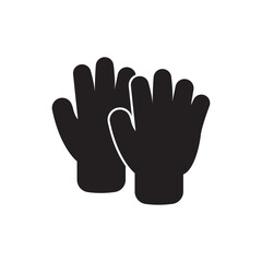 Sticker - Gloves symbol icon, illustration design template.