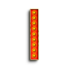Poster - Broadway Show Lights alphabet uppercase letters. This is a part of a set which also includes numbers, symbols, shapes, and frames.