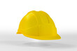 Isolated Yellow Helmet Illustration. 3d rendering